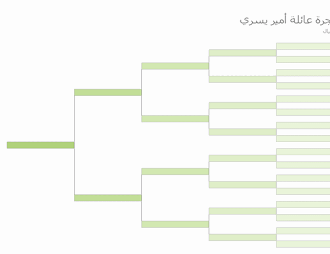 نموذج شجرة عائلة جاهز Word - KibrisPDR