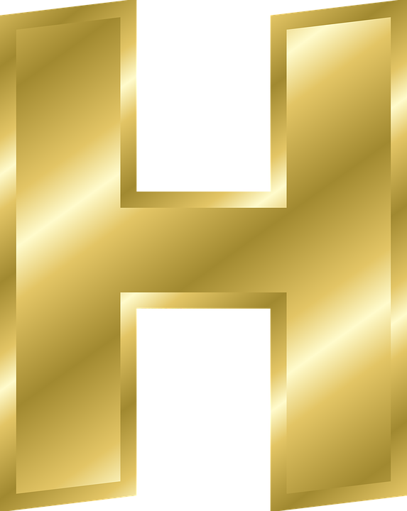 حرف H بالذهب - KibrisPDR