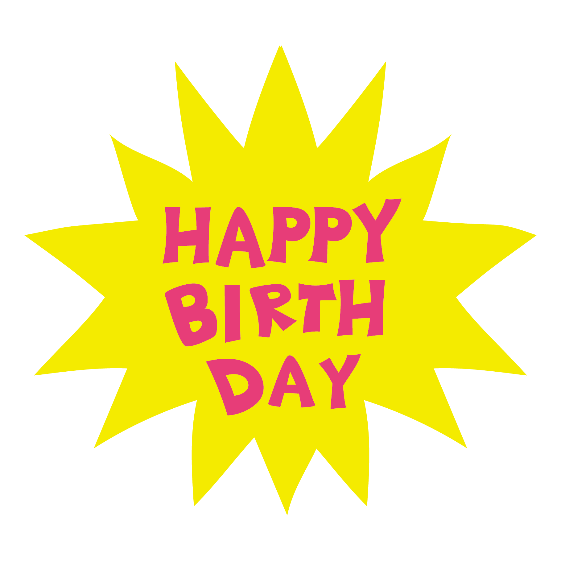 Happy Birthday 文字詳細 2位