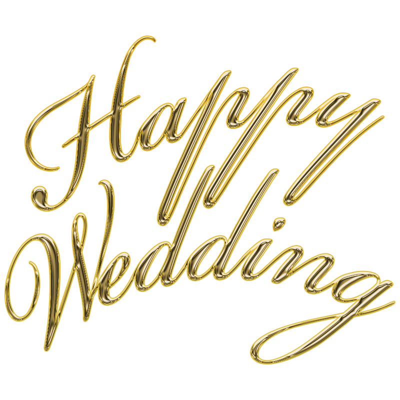 Happy Wedding ロゴ - KibrisPDR