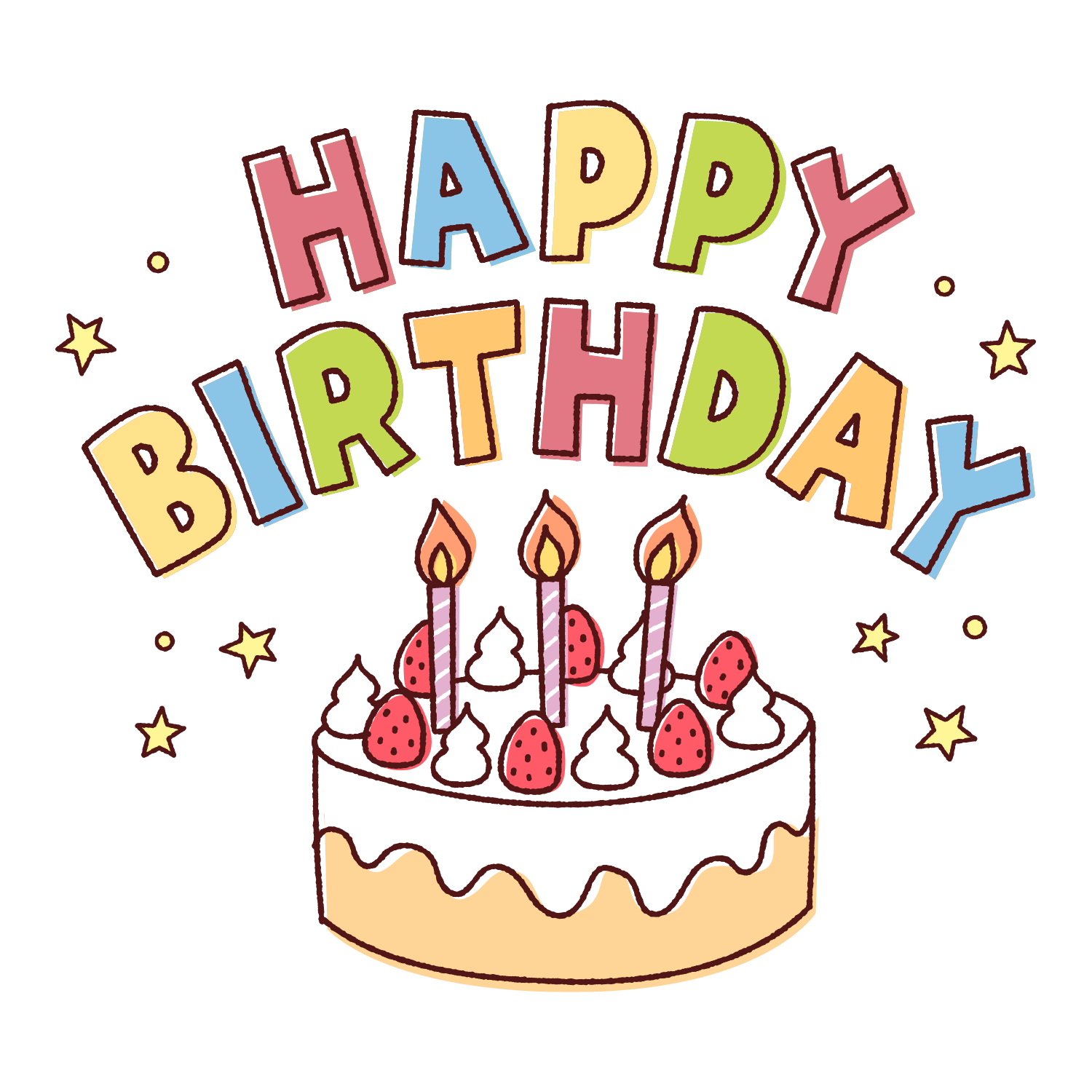 Happy バースデー イラスト詳細 2位