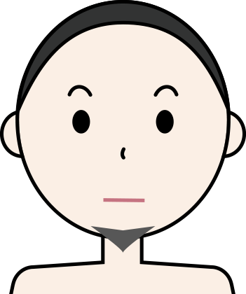 あごひげ イラスト詳細 2位