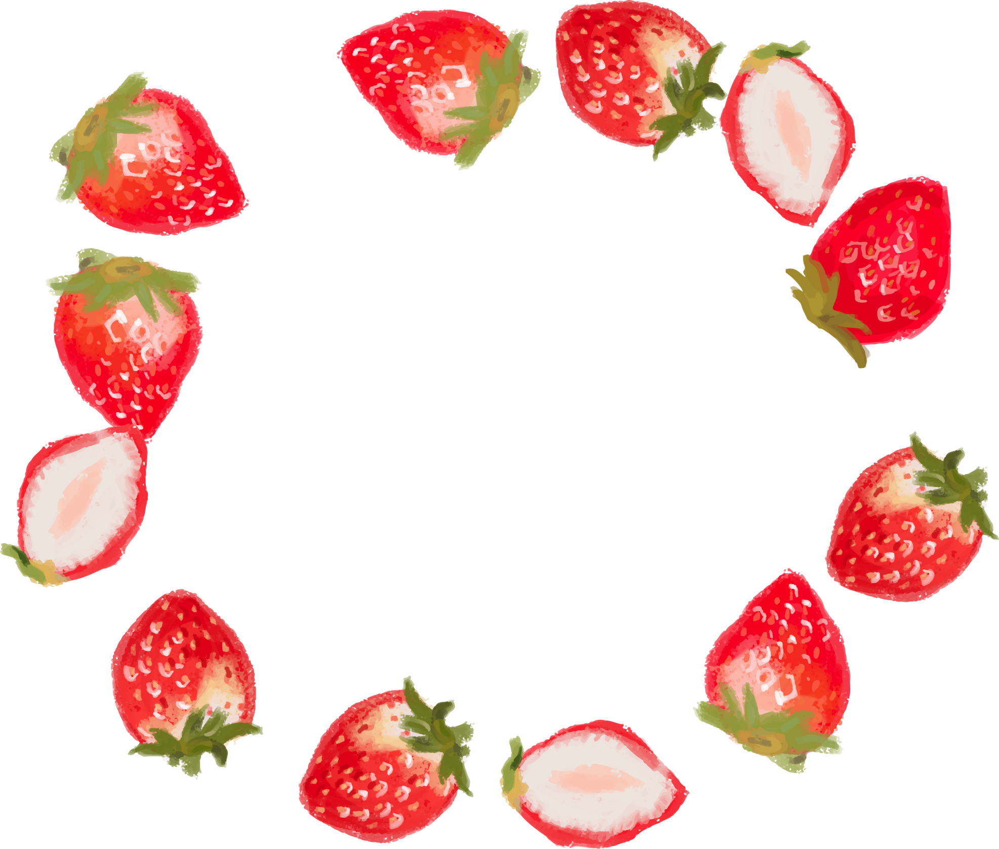 いちご イラスト かわいい 手書き詳細 12位