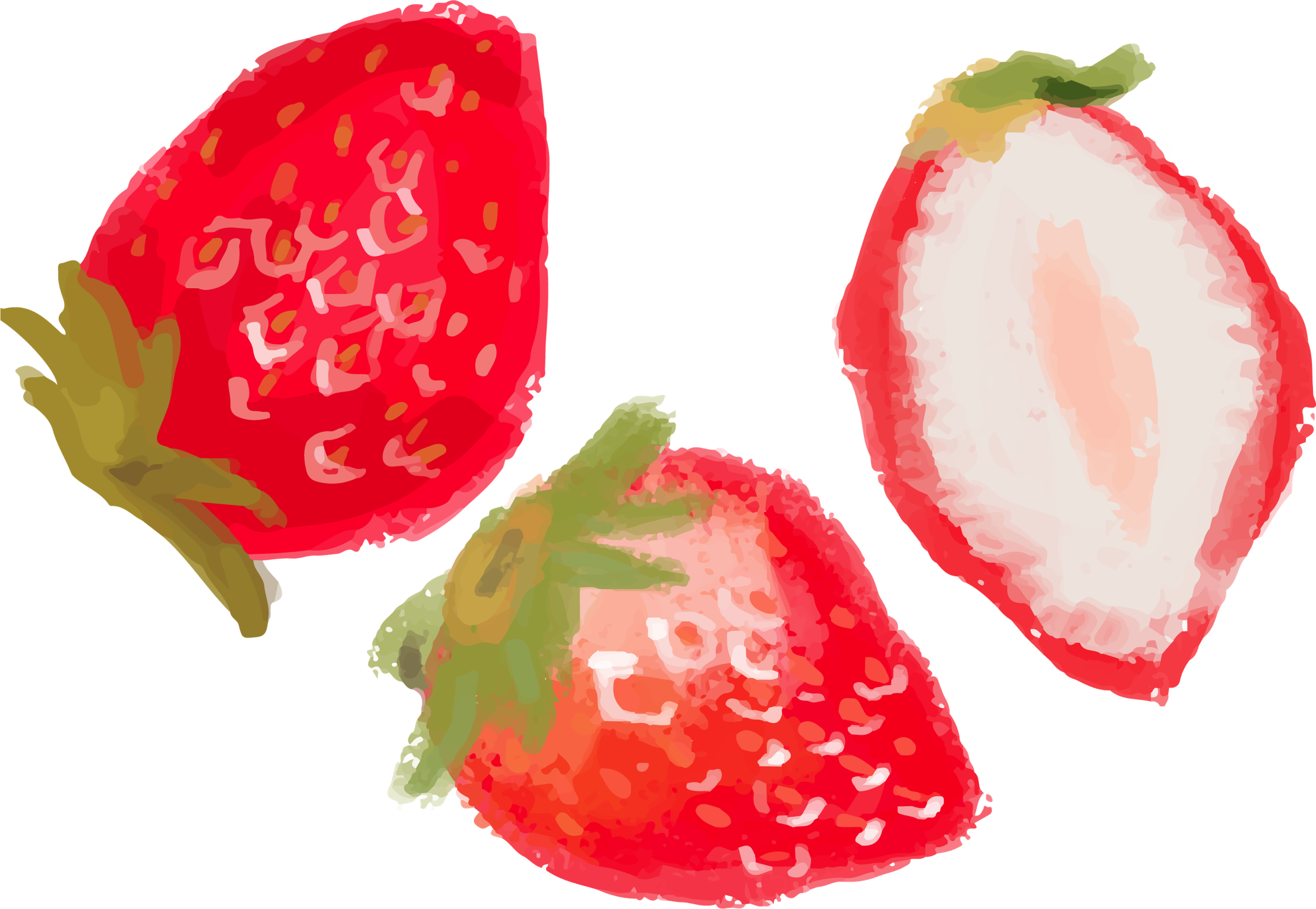 いちご イラスト かわいい 手書き詳細 4位