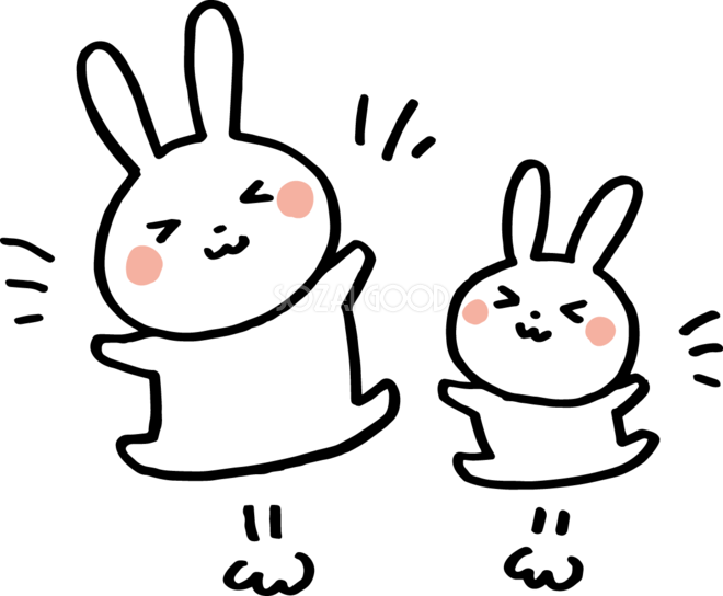 うさぎ ジャンプ イラスト詳細 5位
