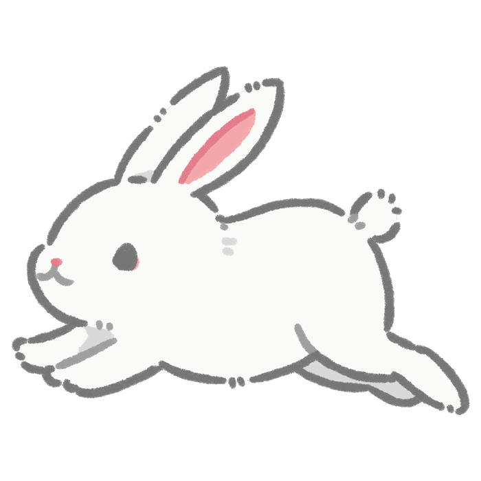 うさぎ ジャンプ イラスト詳細 6位