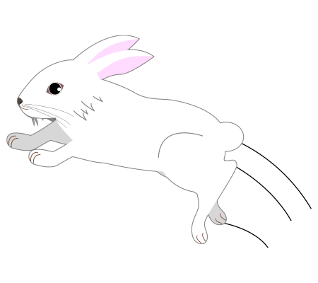うさぎ ジャンプ イラスト詳細 7位