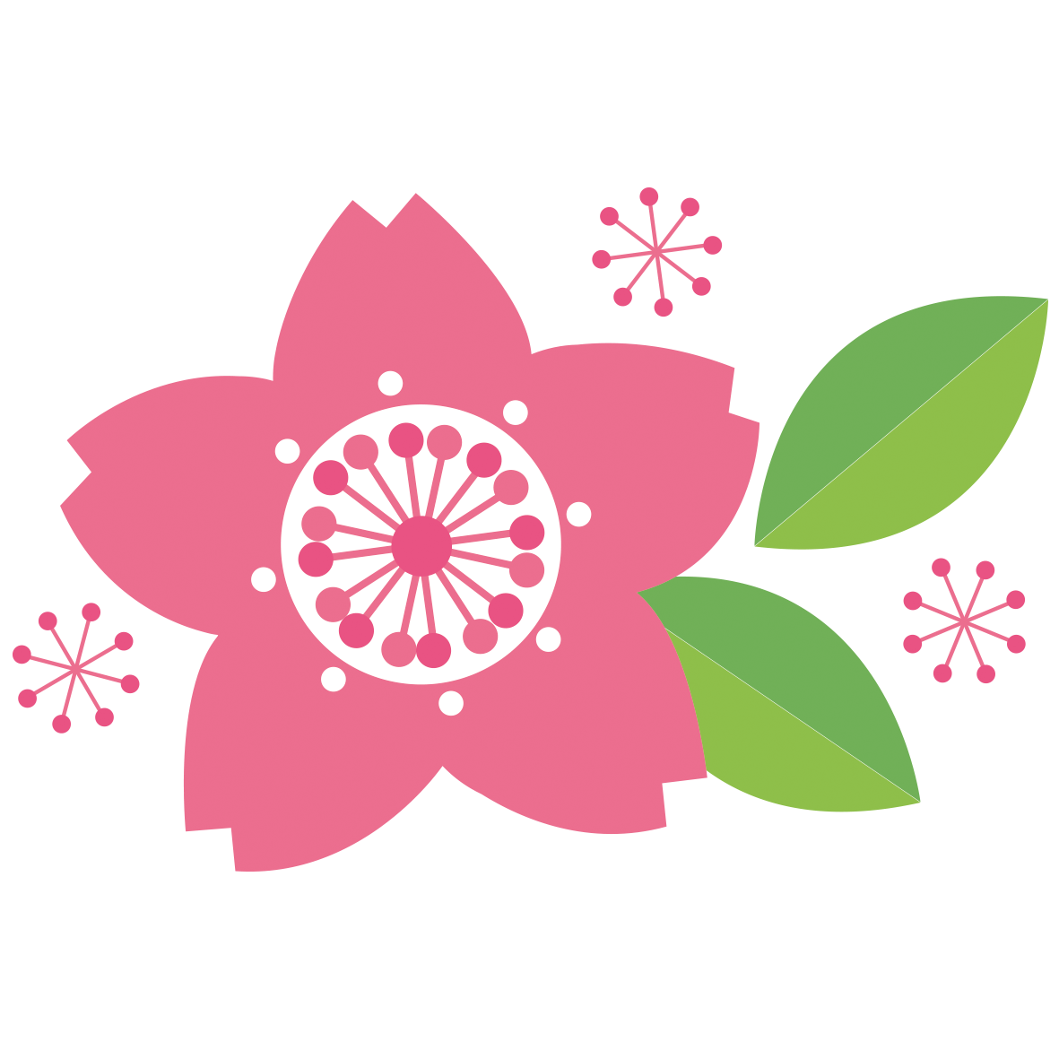 おしゃれ 桜 イラスト詳細 8位