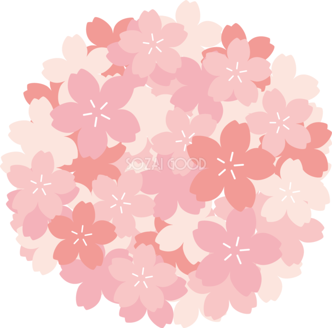 おしゃれ 桜 イラスト詳細 9位