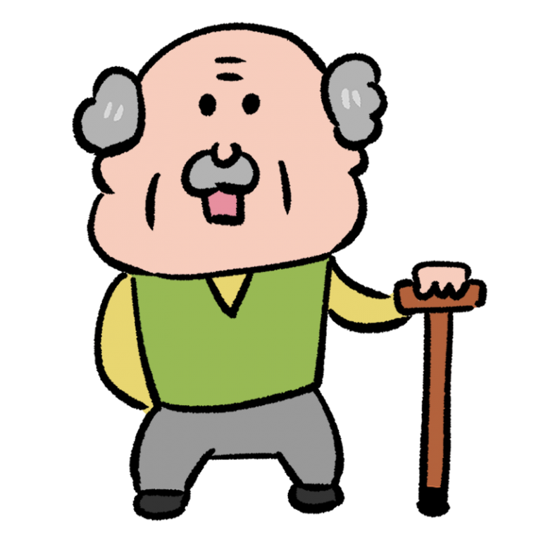 おじいちゃん イラスト 手書き詳細 5位
