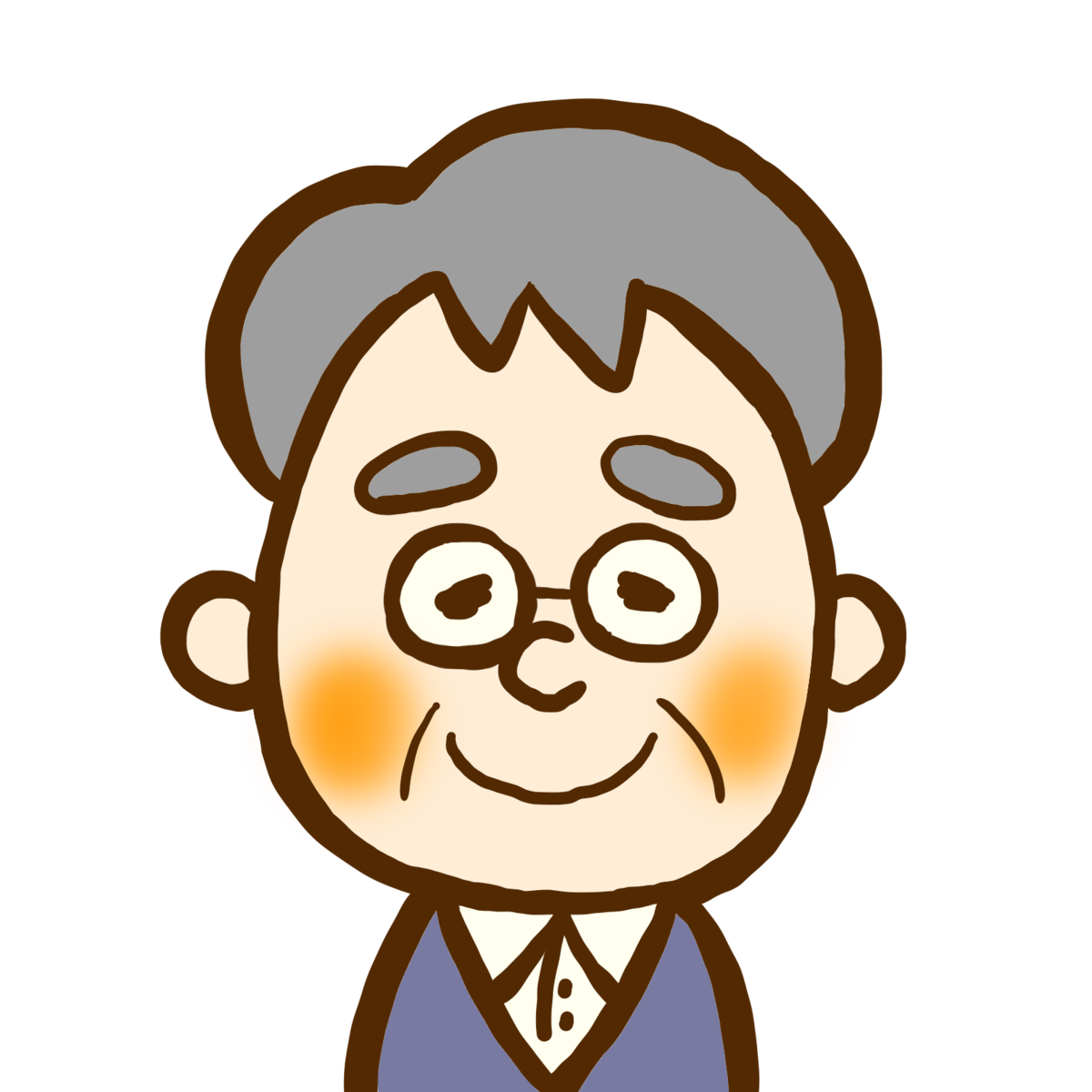 おじいちゃん イラスト 手書き詳細 6位