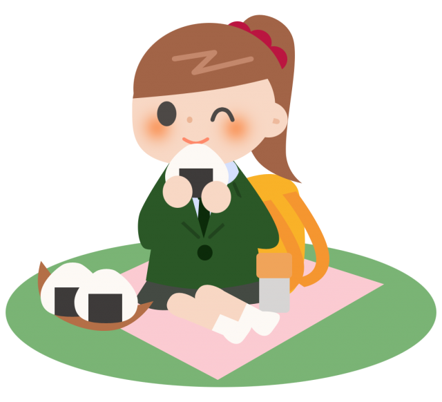 おにぎり を 食べる イラスト詳細 7位