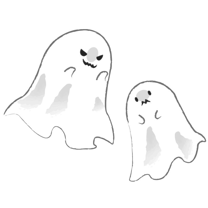 おばけ イラスト こわい詳細 7位