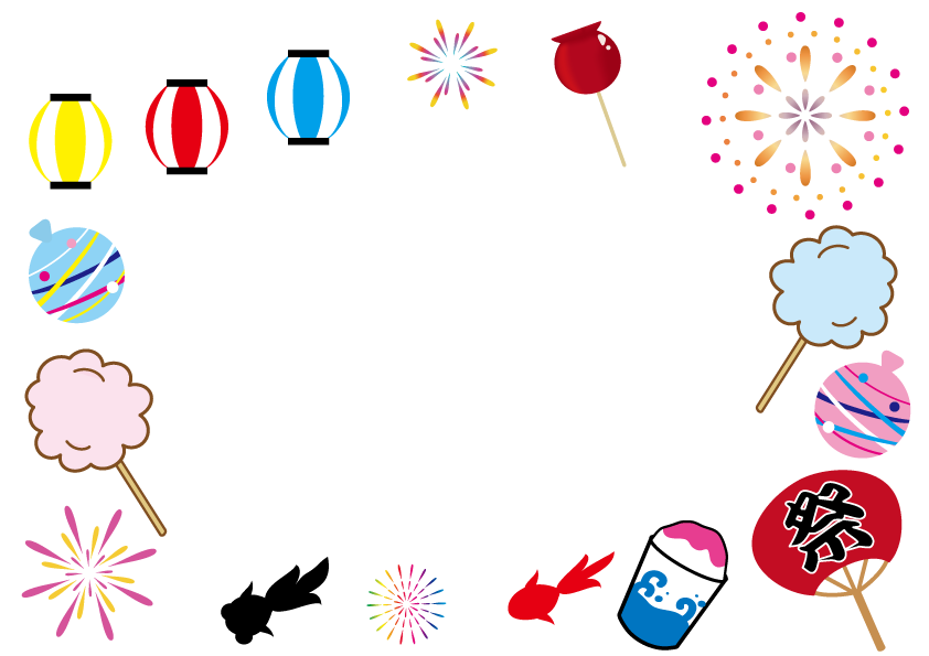 お祭り イラスト 手書き詳細 5位