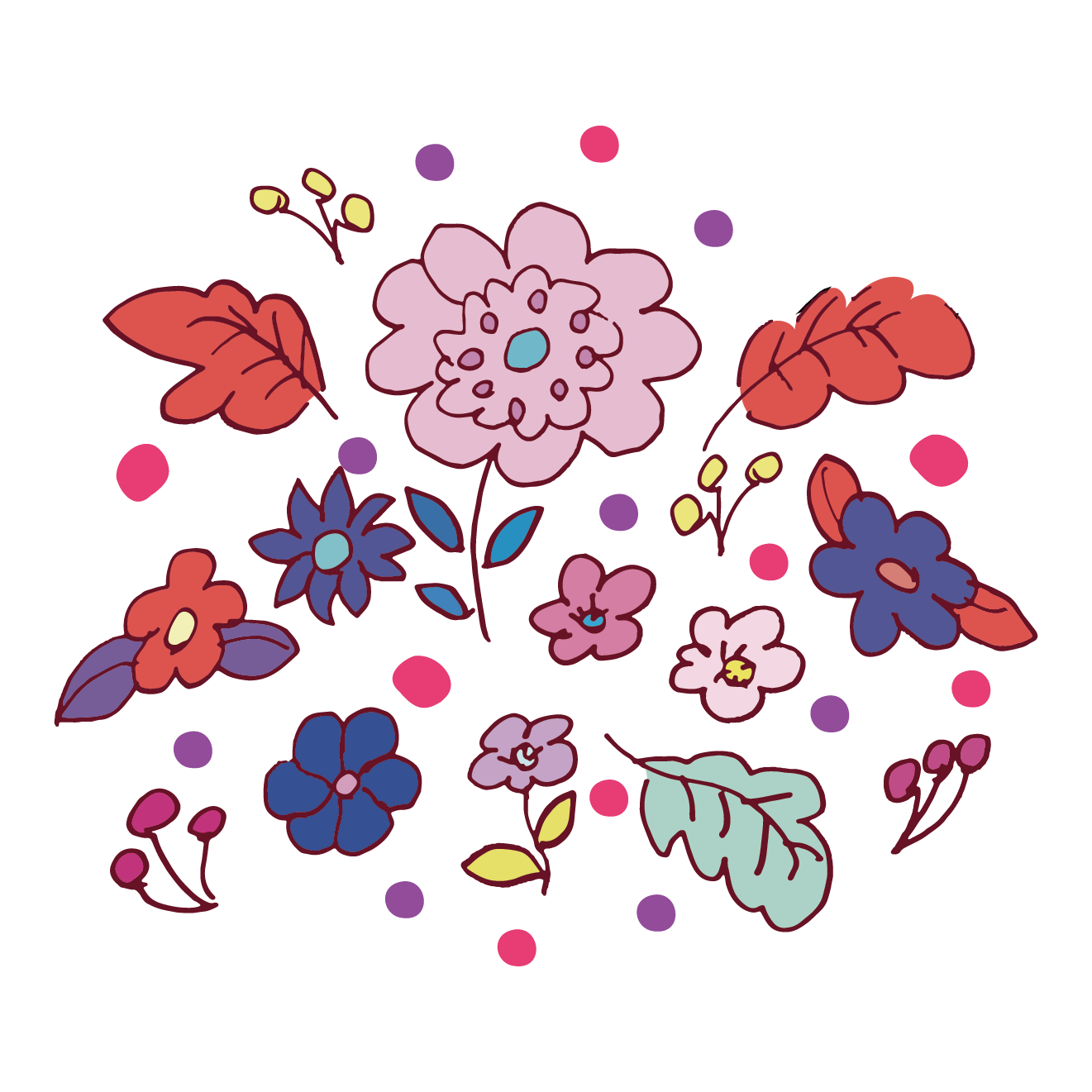 お花 イラスト 手書き詳細 7位