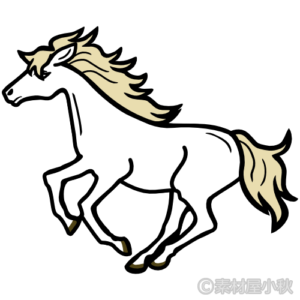 かっこいい カッコイイ 馬 イラスト詳細 11位