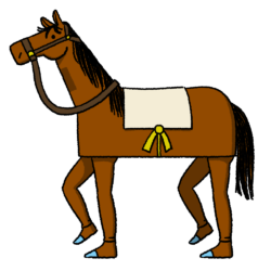 かっこいい カッコイイ 馬 イラスト詳細 3位