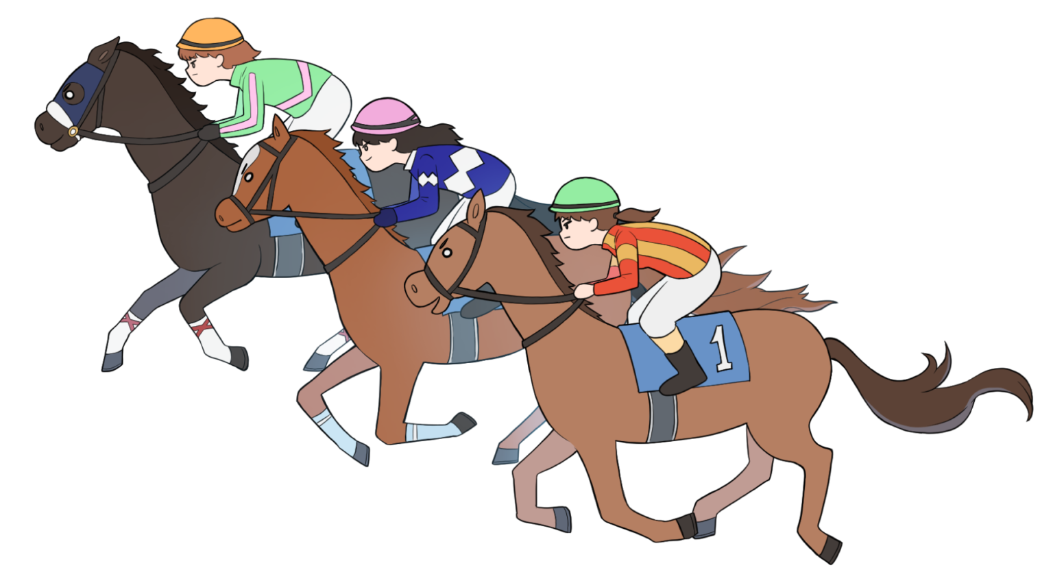かっこいい 競馬 イラスト詳細 11位