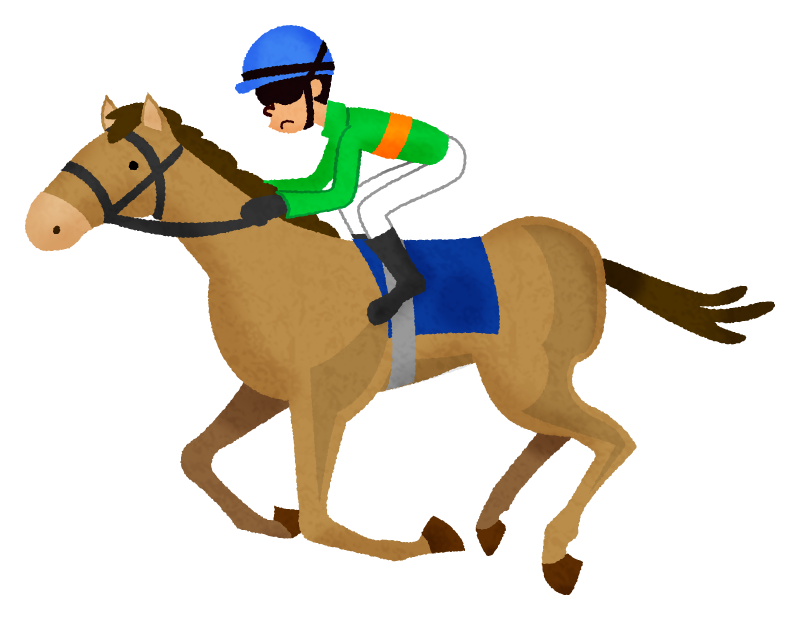 かっこいい 競馬 イラスト詳細 4位