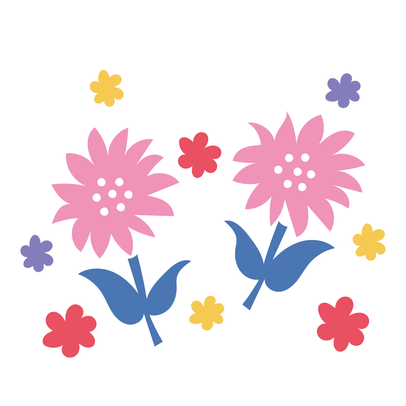 かわいい お花 イラスト詳細 3位