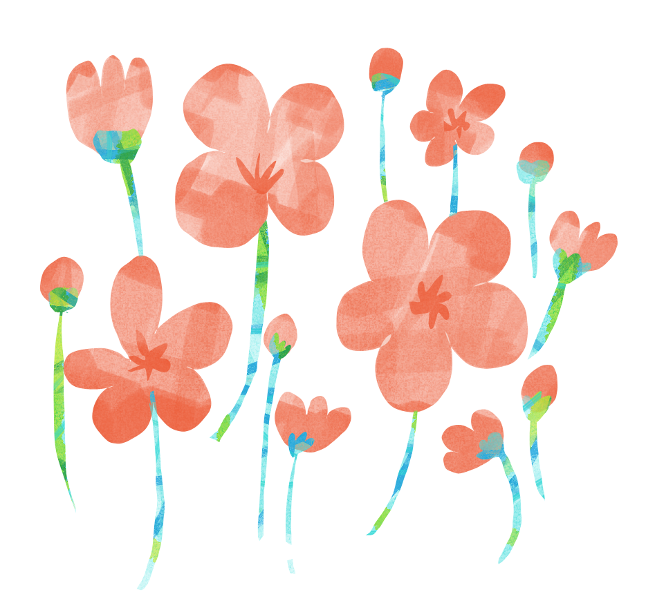 かわいい お花 イラスト詳細 4位