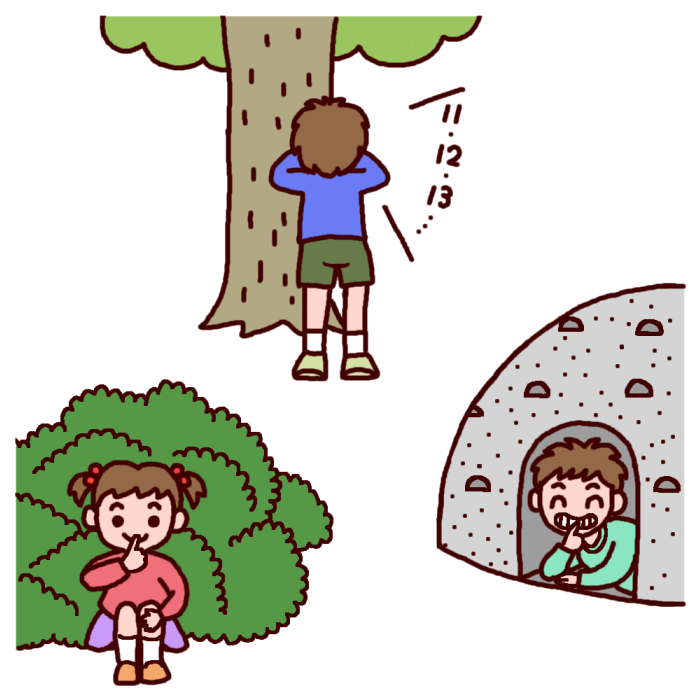 かわいい かくれんぼ イラスト詳細 4位