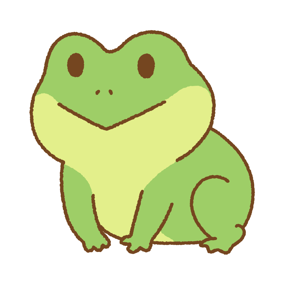 かわいい カエル イラスト詳細 11位