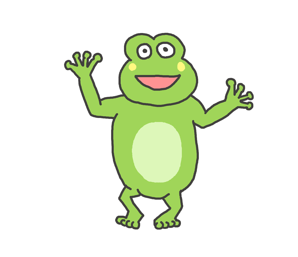 かわいい カエル イラスト詳細 4位