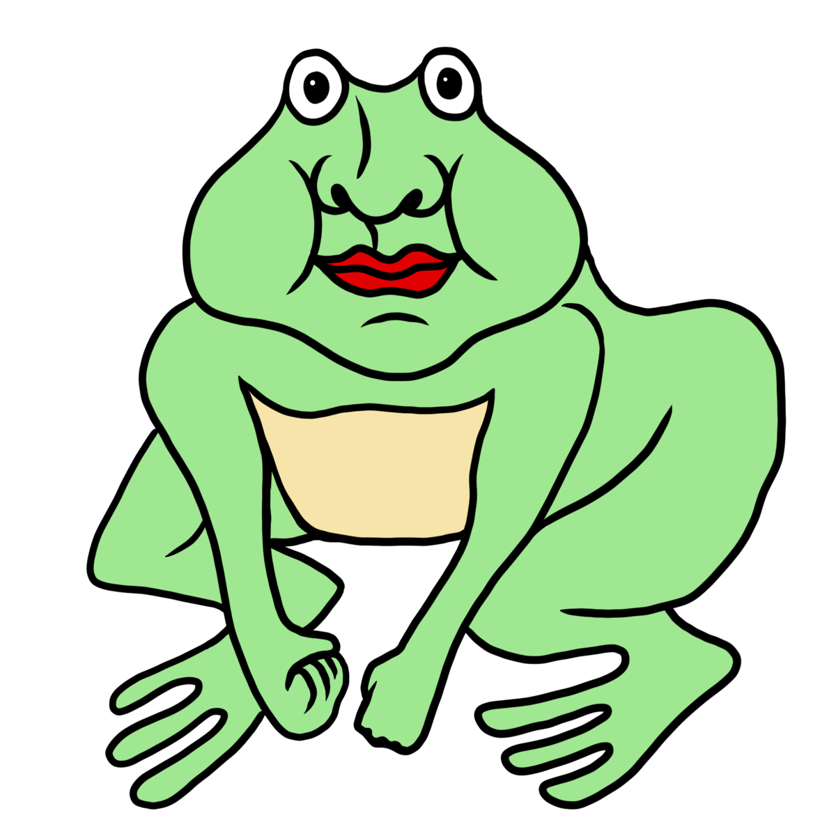かわいい カエル イラスト詳細 6位