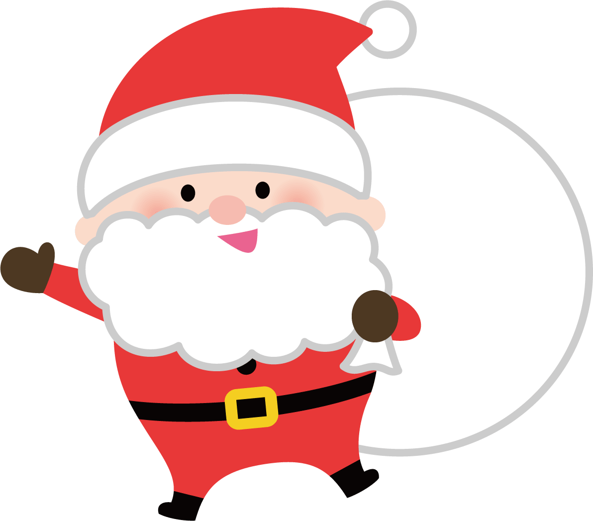 かわいい クリスマス サンタ イラスト詳細 3位