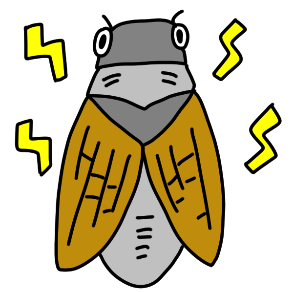 かわいい セミ イラスト詳細 4位