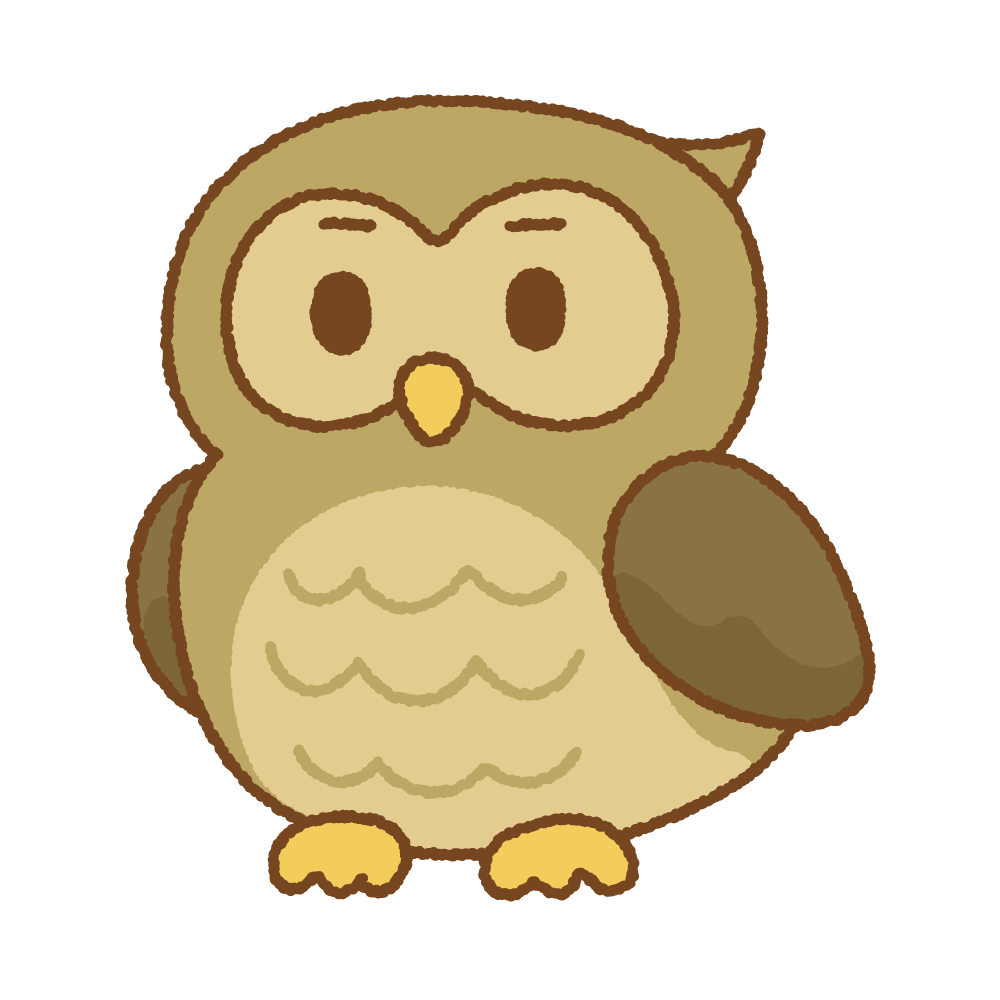 かわいい フクロウ イラスト詳細 2位