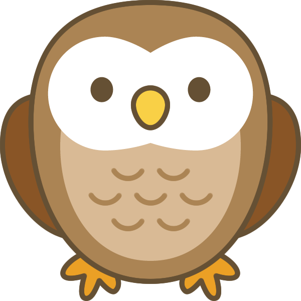 かわいい フクロウ イラスト詳細 3位