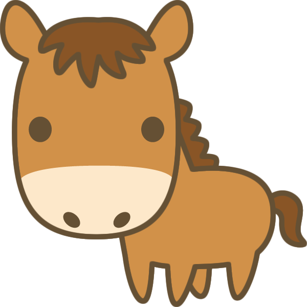 かわいい フリー 馬 イラスト詳細 3位