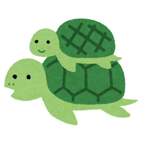 かわいい 亀 イラスト詳細 12位