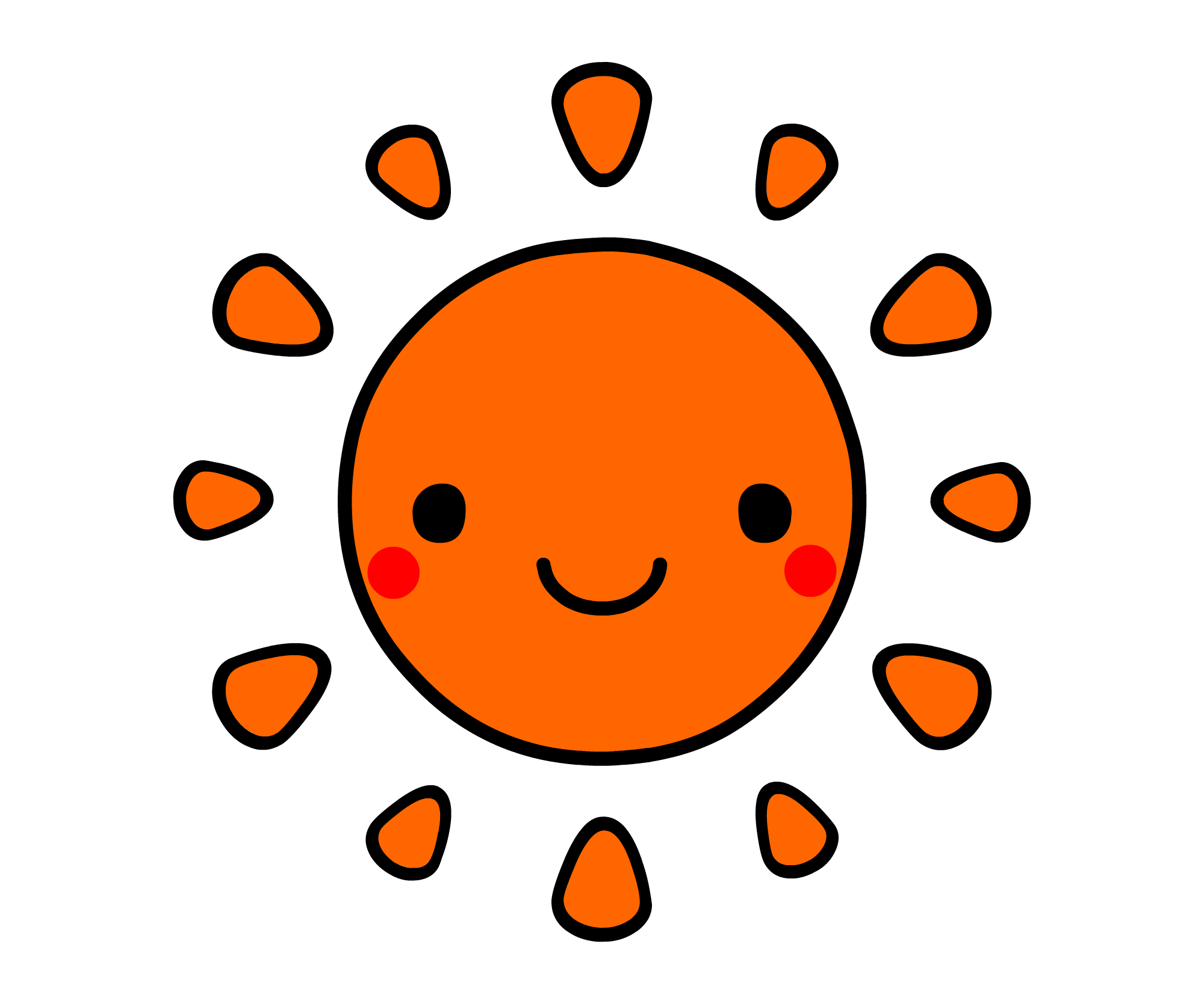 かわいい 太陽 イラスト詳細 3位