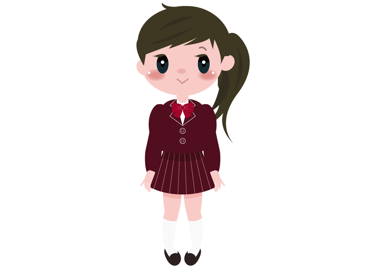 かわいい 女の子 イラスト 全身詳細 2位