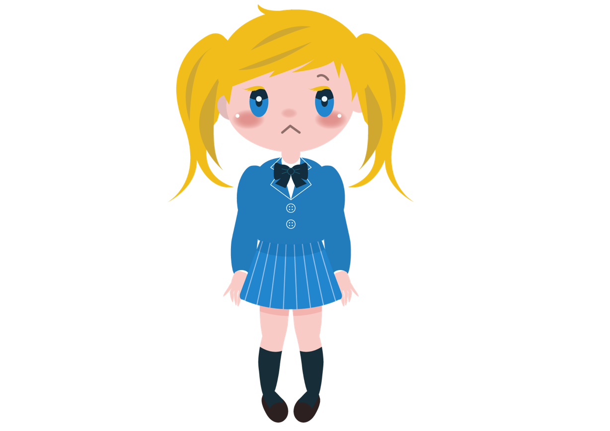 かわいい 女の子 イラスト 全身詳細 3位