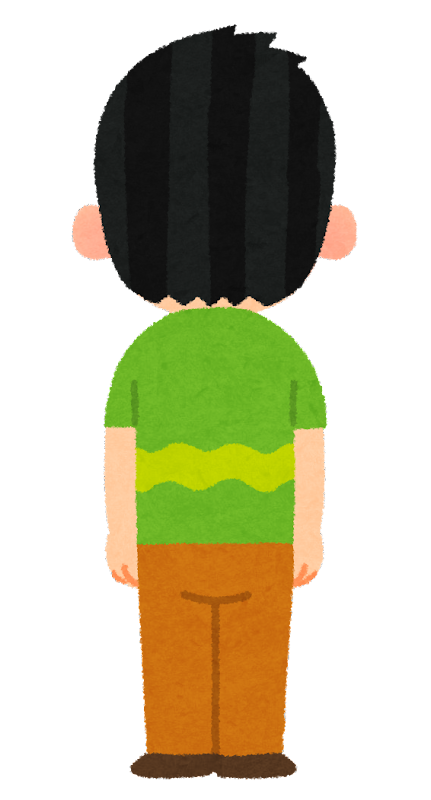 かわいい 後ろ姿 イラスト - KibrisPDR