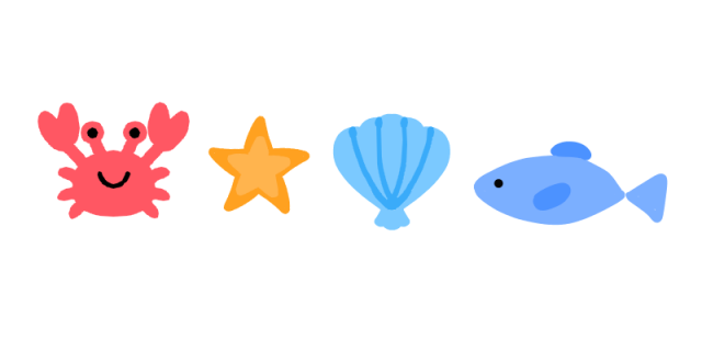 かわいい 海 の 生き物 イラスト詳細 11位