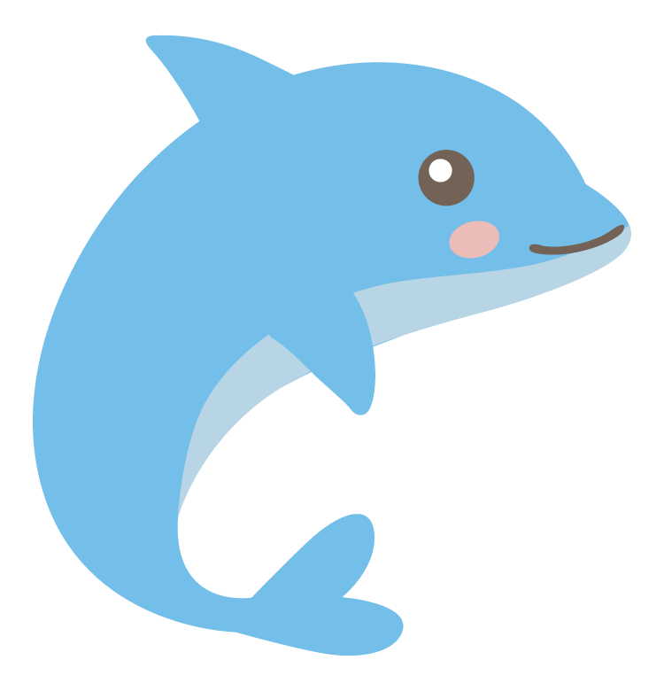 かわいい 海 イルカ イラスト詳細 11位