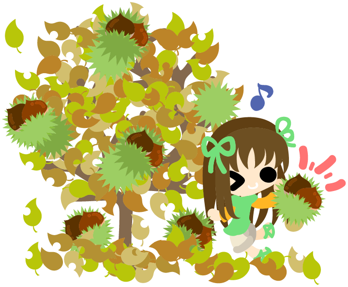 かわいい 秋 イラスト 背景詳細 4位