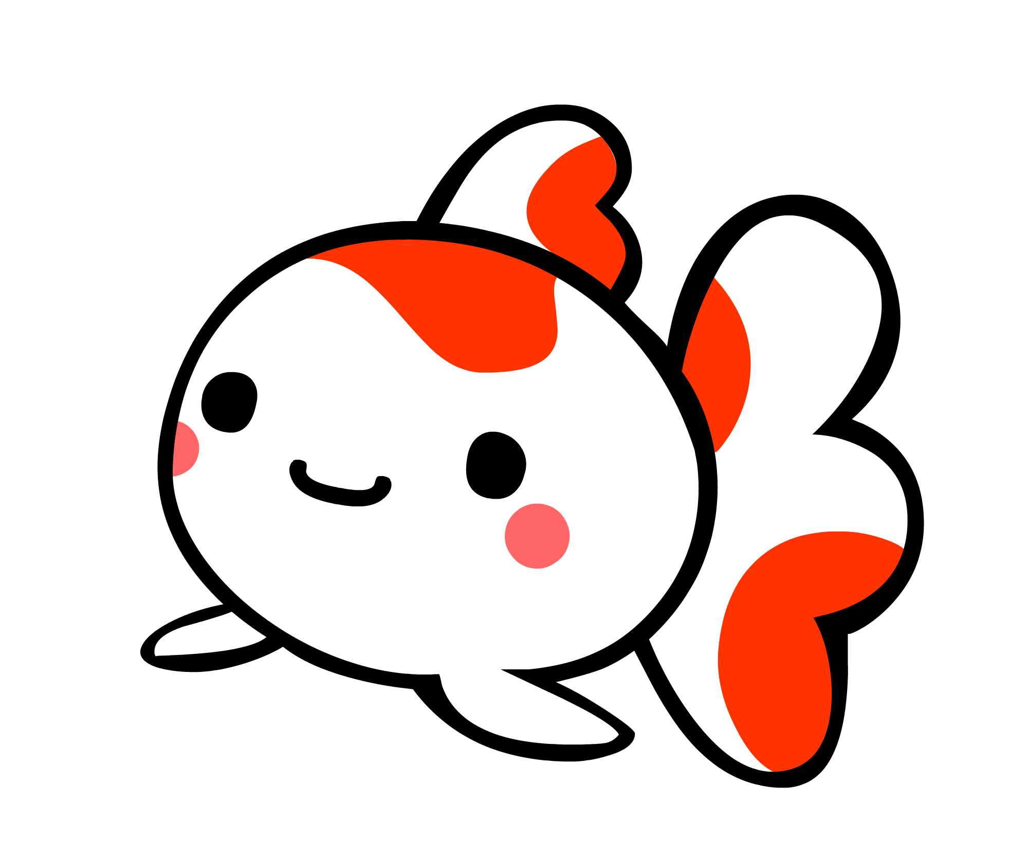かわいい 金魚 イラスト - KibrisPDR