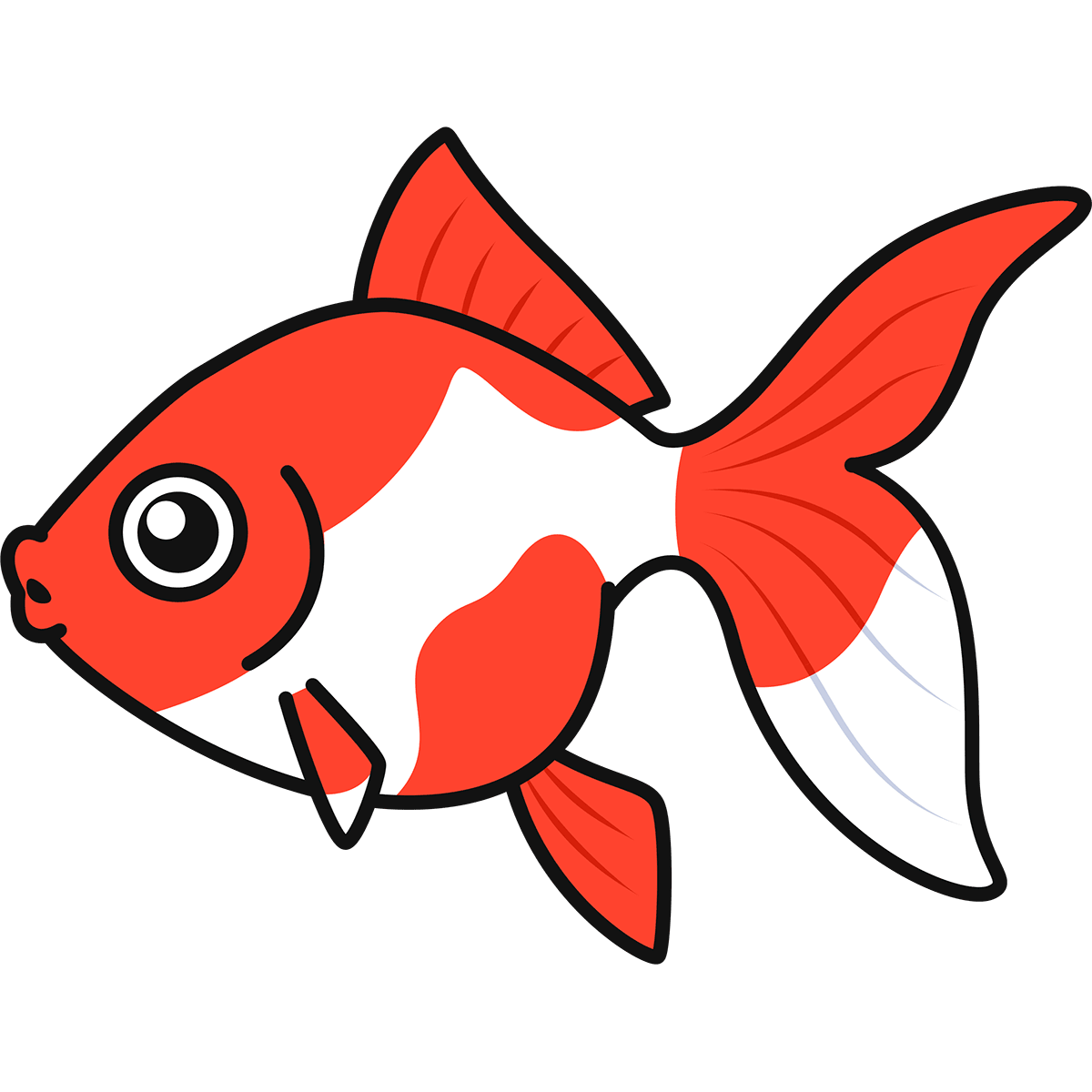 かわいい 金魚 イラスト詳細 2位