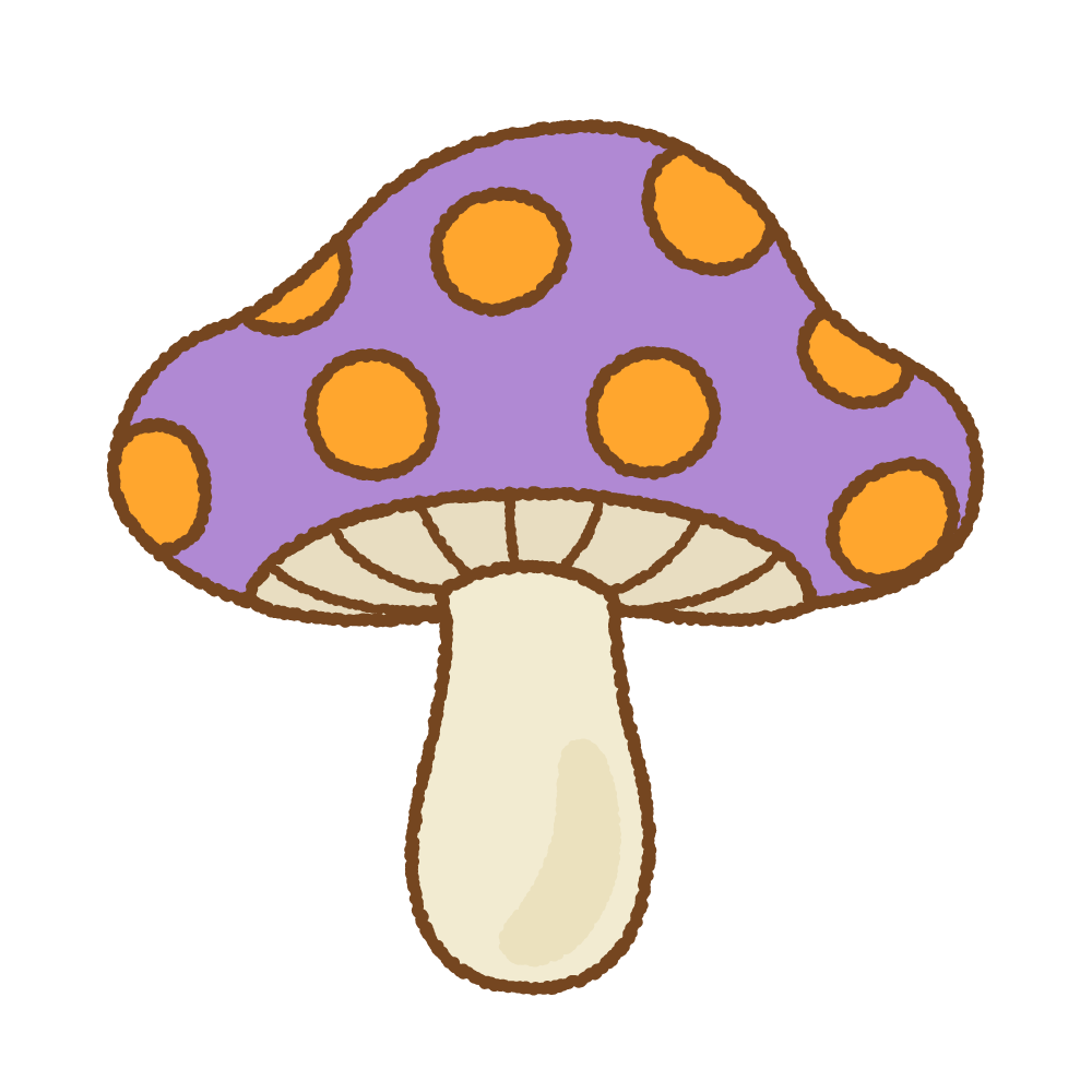 きのこ イラスト かわいい詳細 10位