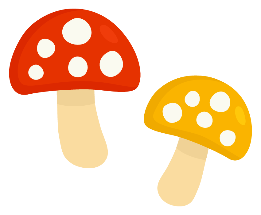 きのこ 可愛い イラスト詳細 2位