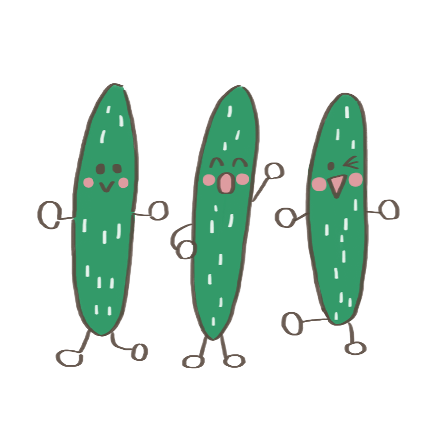 きゅうり イラスト かわいい詳細 8位