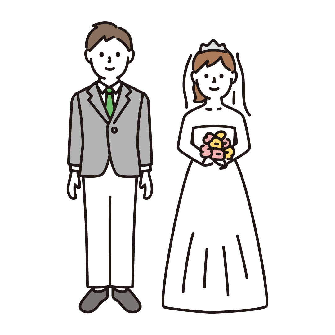 新郎 新婦 イラスト かわいい詳細 9位