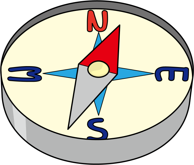 方位 磁石 イラスト詳細 8位