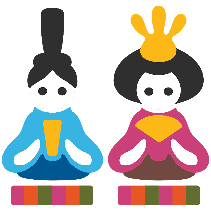 日本 人形 イラスト詳細 7位